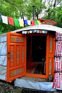 Dormire in una yurta