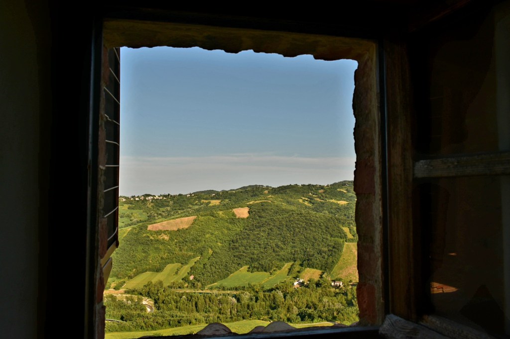 Vista dal castello di Vigoleno
